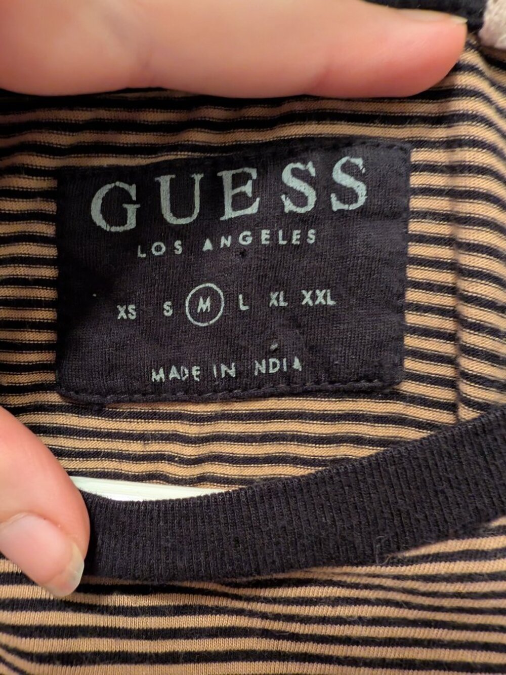GUESS Striped Pocket Tee - Picture 2 of 2